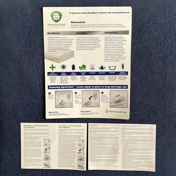 CLEAN REST Allergen & Bed Bug Mattress Encasement - Picture 3 of 7